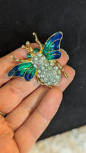 Load image into Gallery viewer, 🪲 Vintage Jeweled Beetle Brooch
