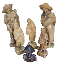 Load image into Gallery viewer, Vintage Hand Carved Wood Figurines