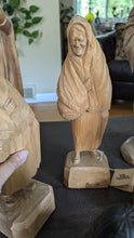 Load image into Gallery viewer, Vintage Hand Carved Wood Figurines