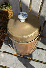 Load image into Gallery viewer, Antique Copper & Brass Vessel w/ Porcelain Lid