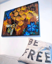 Load image into Gallery viewer, Queen Bee - 30x40 inch
