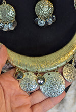 Load image into Gallery viewer, ✨ Two-Tone Vintage Necklace &amp; Earrings Set
