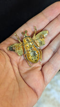 Load image into Gallery viewer, 🪲 Vintage Jeweled Beetle Brooch
