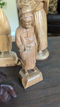 Load image into Gallery viewer, Vintage Hand Carved Wood Figurines
