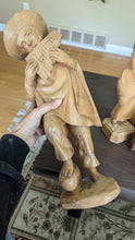 Load image into Gallery viewer, Vintage Hand Carved Wood Figurines
