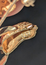 Load image into Gallery viewer, Vintage 14k Lovebirds Brooch
