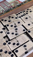 Load image into Gallery viewer, Rare Victorian &#39;Double 9s&#39; Bone &amp; Ebony Domino Set (55 pcs)
